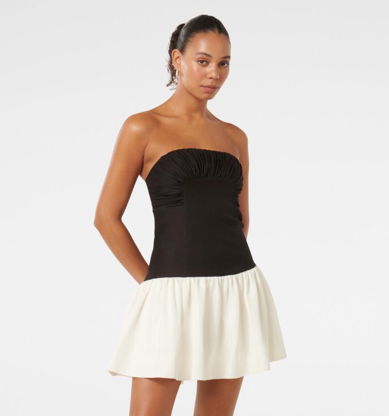 Carla Strapless Contrast Mini