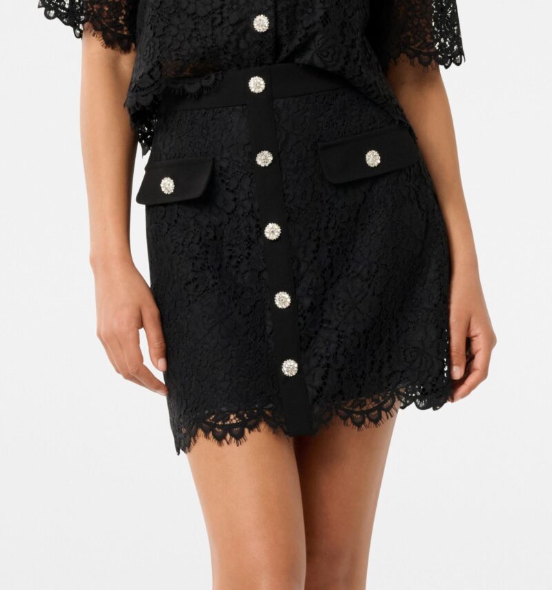 Lara Lace Scallop Mini Skirt