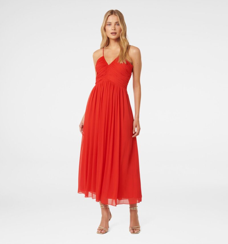 Nakita Ruched Bodice Maxi Dres