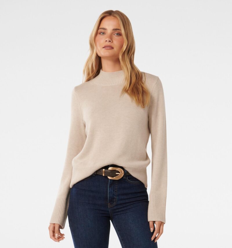 Poppy Stand Neck Jumper